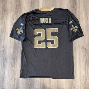Vintage Reebok NFL New Orleans Saints Players Reggie Bush Jersey